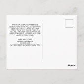 不動産 ハッピー ホーム アニバーサリー カスタム グレー ポストカード (裏面)