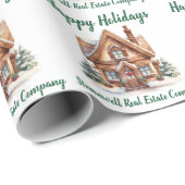 不動産 ビジネス クリスマス オーダーメイド ラッピングペーパー (ロールコーナー)