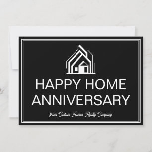 不動産 ビジネス マーケティング オーダーメイド ブラック＆ホワイト カード