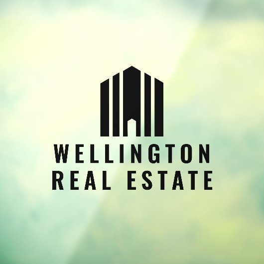 不動産 モダン ミニマル ロゴ 不動産屋 ウィンドウサイン (シート3)