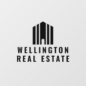 不動産 モダン ミニマル ロゴ 不動産屋 ウィンドウサイン (シート)