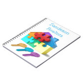 不動産、不動産仲介業者、不動産業者、新しい家 ノートブック (左側)