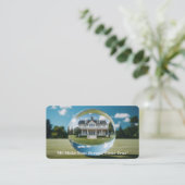 不動産/不動産仲介業者/実在不動産名刺 名刺 (スタンド正面)