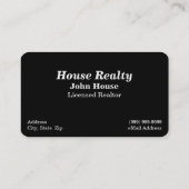 不動産/不動産仲介業者/実在不動産名刺 名刺 (裏面)
