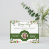 不動産/保険の美しい葉のホリデー ポストカード (スタンド正面)