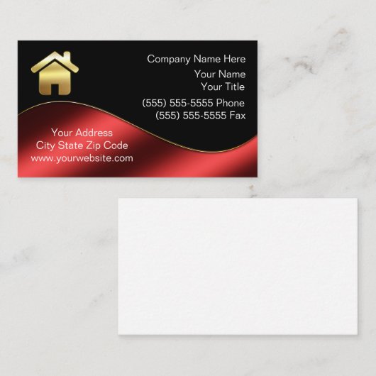 不動産 名刺 (正面/裏面)