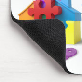 不動産、家の保険、不動産仲介業者、不動産業者 マウスパッド (コーナー)