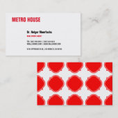 不動産 黒と赤 名刺 (正面/裏面)