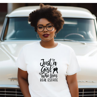 不動産Tシャツを愛す実在る女の子にすぎない Tシャツ