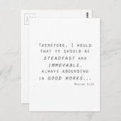 不動mosiah lds聖なる書物、 経典 ポストカード (正面/裏面)