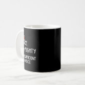 不十分いけなな証拠クリスマスおもしろいX コーヒーマグカップ (正面左)