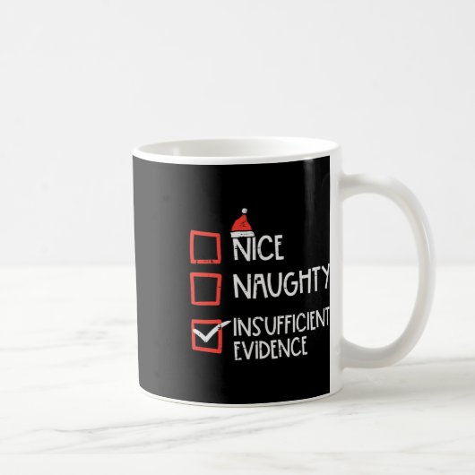 不十分いけなな証拠クリスマスおもしろいX コーヒーマグカップ (右)