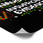 不十分ないけな証拠クリスマスサンタ ポスター (角)