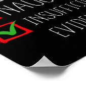 不十分ないけな証拠クリスマスサンタ ポスター (角)