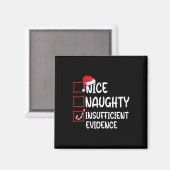 不十分ないけな証拠クリスマスリスト マグネット (正面/裏面)
