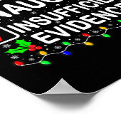 不十分ないけな証拠クリスマス家族の男性 ポスター (角)