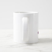 不十分なコーヒーまたは中指の巨大なコーヒーM ジャンボコーヒーマグカップ (裏面)