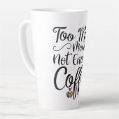 不十分なコーヒーラテマグカップ カフェラテマグ (左アングル)