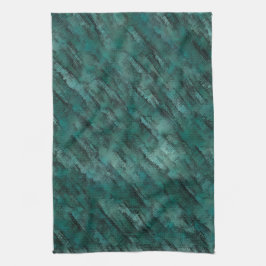 不十分なシアン石積み キッチンタオル