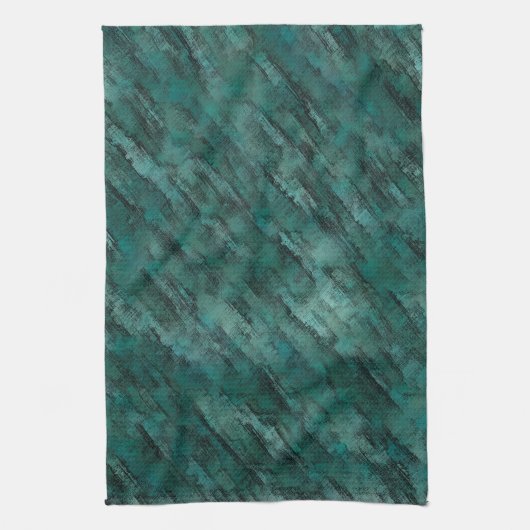 不十分なシアン石積み キッチンタオル (縦)
