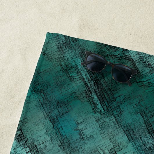 不十分なシアン石積み ビーチタオル (インサイチュ)