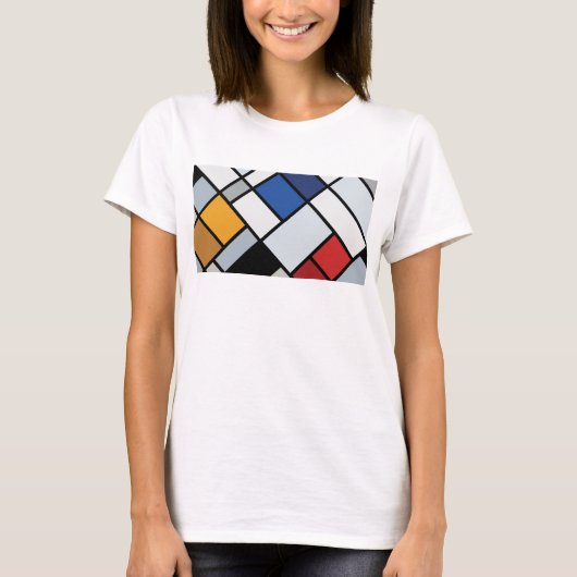 不協和の対比構成(ドゥースブルフ) Tシャツ (正面)