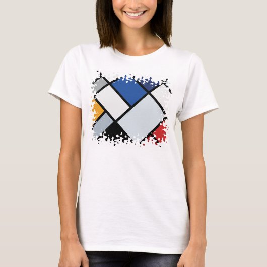 不協和の対比構成（ドゥースブルフ） Tシャツ (正面)