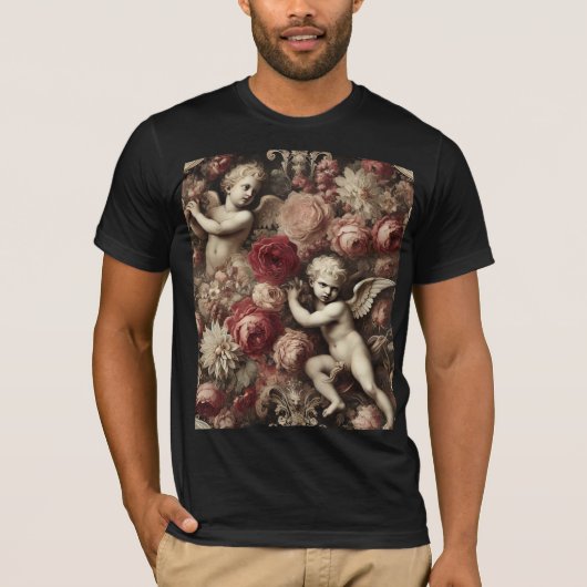 不協和音の天使たち - ゴシックウェアラブルアート Tシャツ (正面)