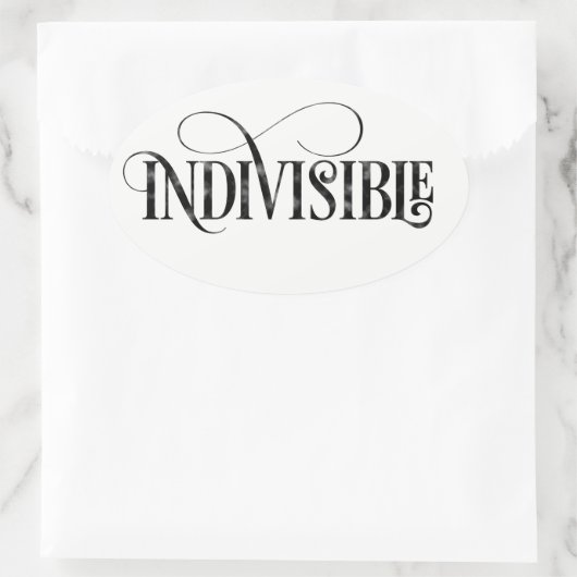 不可分ステッカー(楕円形) 楕円形シール (バッグ)