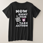 不可分光彩グループTシャツ プラスサイズTシャツ (デザイン裏面)