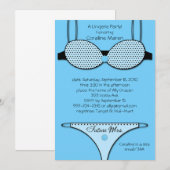 不可抗力ブルー 招待状 (正面/裏面)