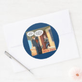 不可知宣教師おもしろい ラウンドシール (封筒)