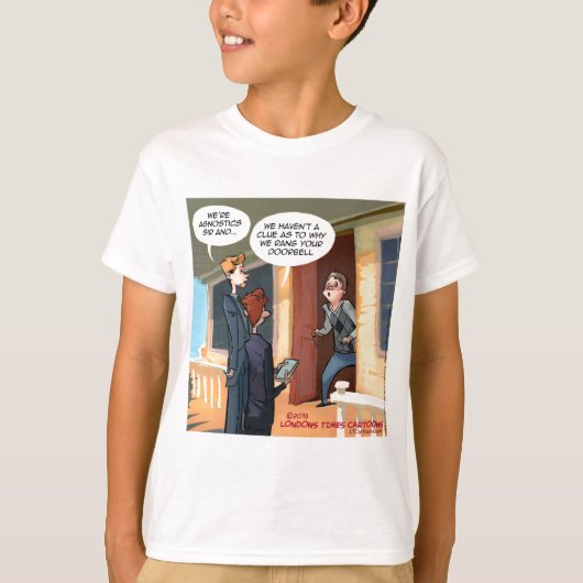 不可知論の宣教師が面白い Tシャツ (正面)