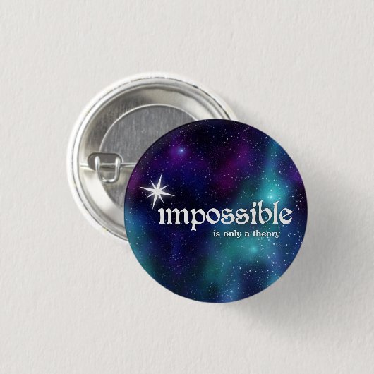 不可能あただ理論宇宙ボタン 缶バッジ (正面&裏面)
