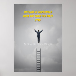 不可能ではないやる気を起こさせる引用文ポスター ポスター