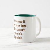 不可能ではないマグカップ ツートーンマグカップ (正面右)