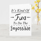 不可能なおもしろいを行うのは一種のおもしろい引用文 カード (黄色い花)