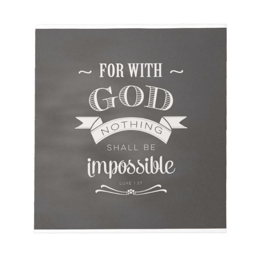 不可能なことはない ノートパッド (正面)