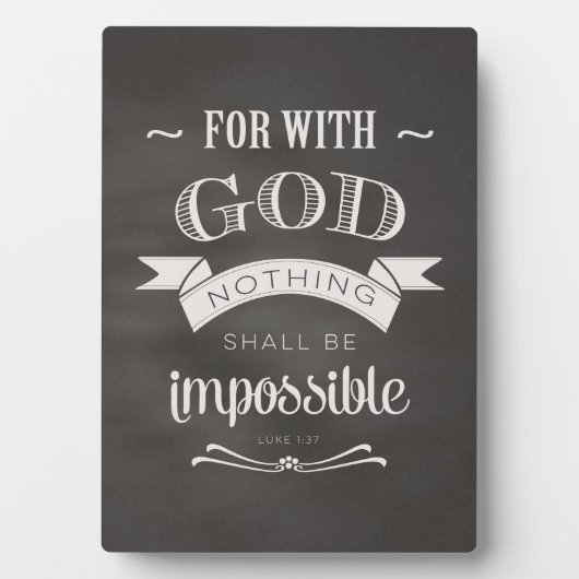 不可能なことはない フォトプラーク (正面)