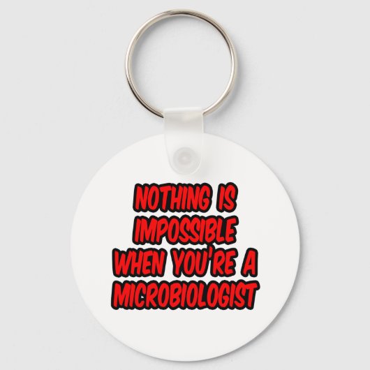 不可能なことはない…微生物学者 キーホルダー (正面)