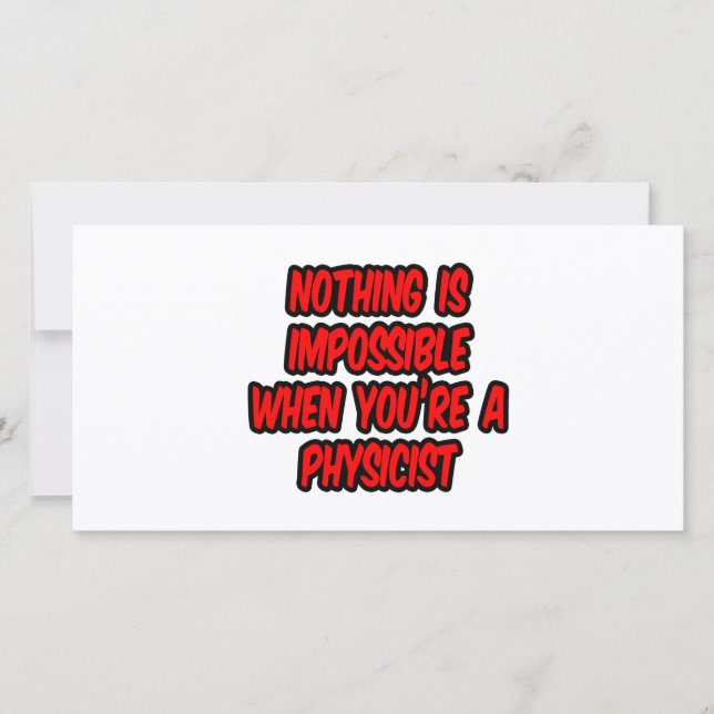 不可能なことはない…物理学者 (正面)
