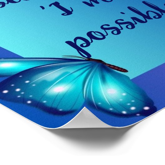 不可能なことは何もない。ライフやる気を起こさせる引用文 ポスター (角)