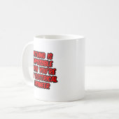 不可能なことは何もない…電気技師 コーヒーマグカップ (正面左)