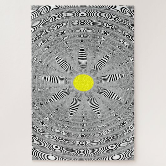 不可能なグラフィックフラクタルフラワー ジグソーパズル (縦)