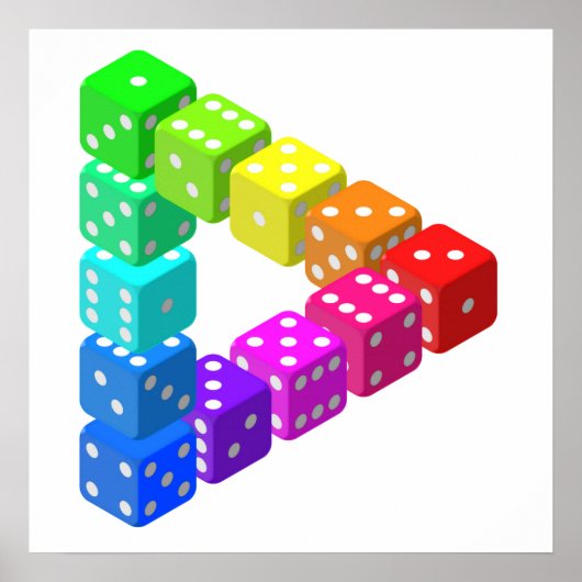 不可能なサイコロ三角形 ポスター (正面)