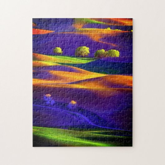不可能なパズルカラフル – 田舎 ジグソーパズル (縦)