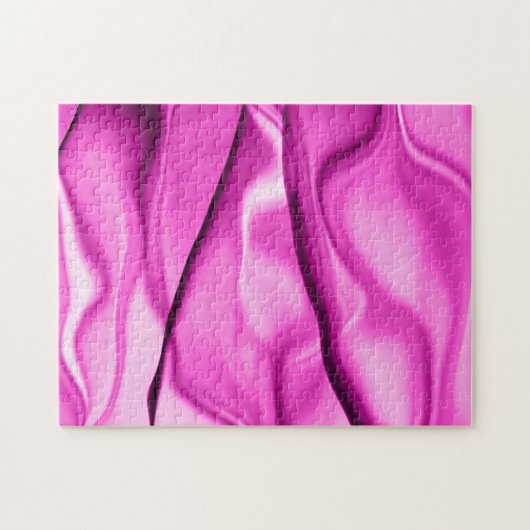 不可能なパズルピンクおもしろいガギフト ジグソーパズル (横)