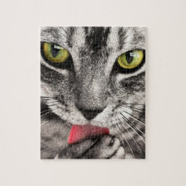 不可能なパズル – グレーストライプの猫 ジグソーパズル