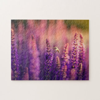 不可能なパズル – ビーオンラベンダー ジグソーパズル