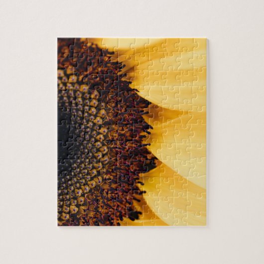 不可能なパズル – マクロヒマワリ ジグソーパズル (縦)